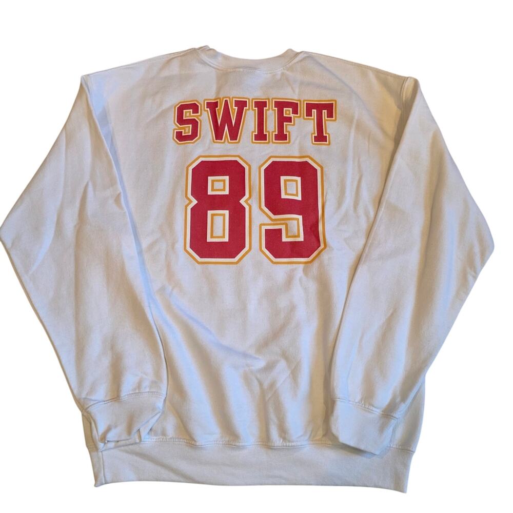 Taylor Swift In My Chiefs Era Sweatshirt Medium White Kansas City Football 89